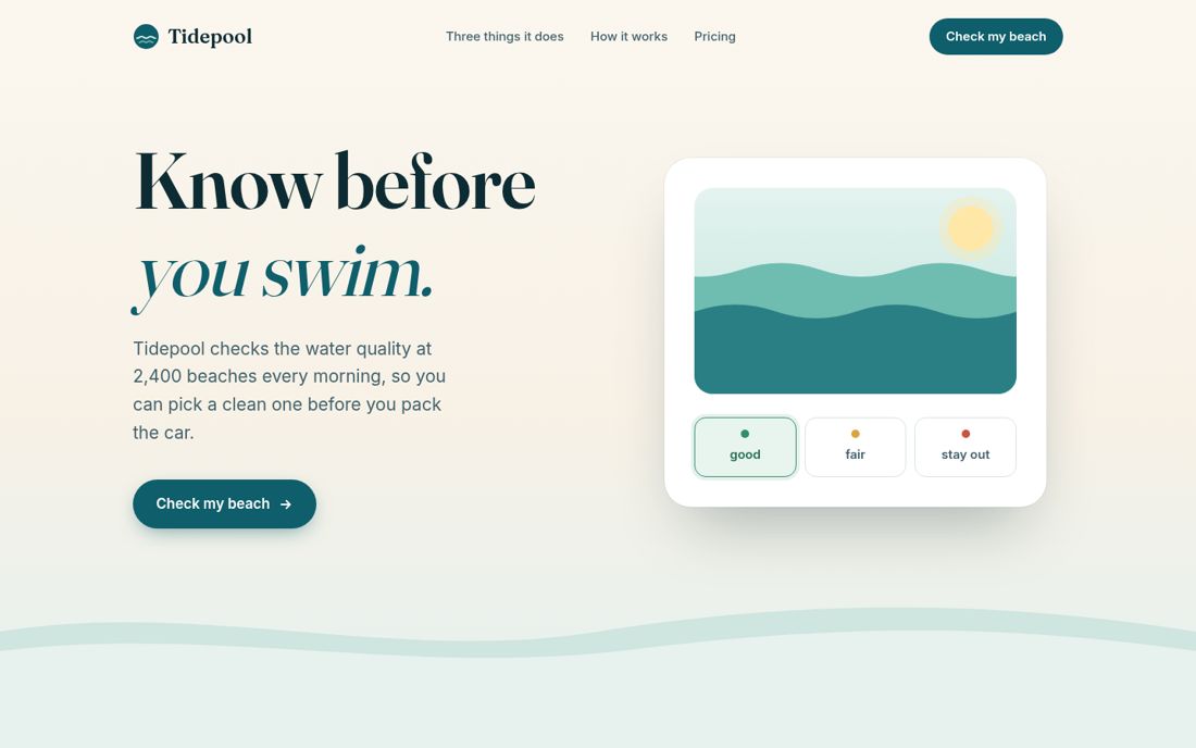 Control: Claude Code with no design skill build 1, first screen